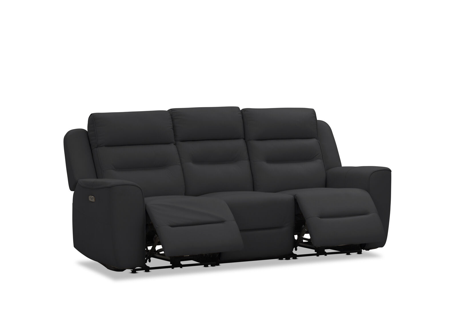 LANDO LEATHER - 3 Seater Sofa with 2 inbuilt Electric Recliners LANDO LEATHER