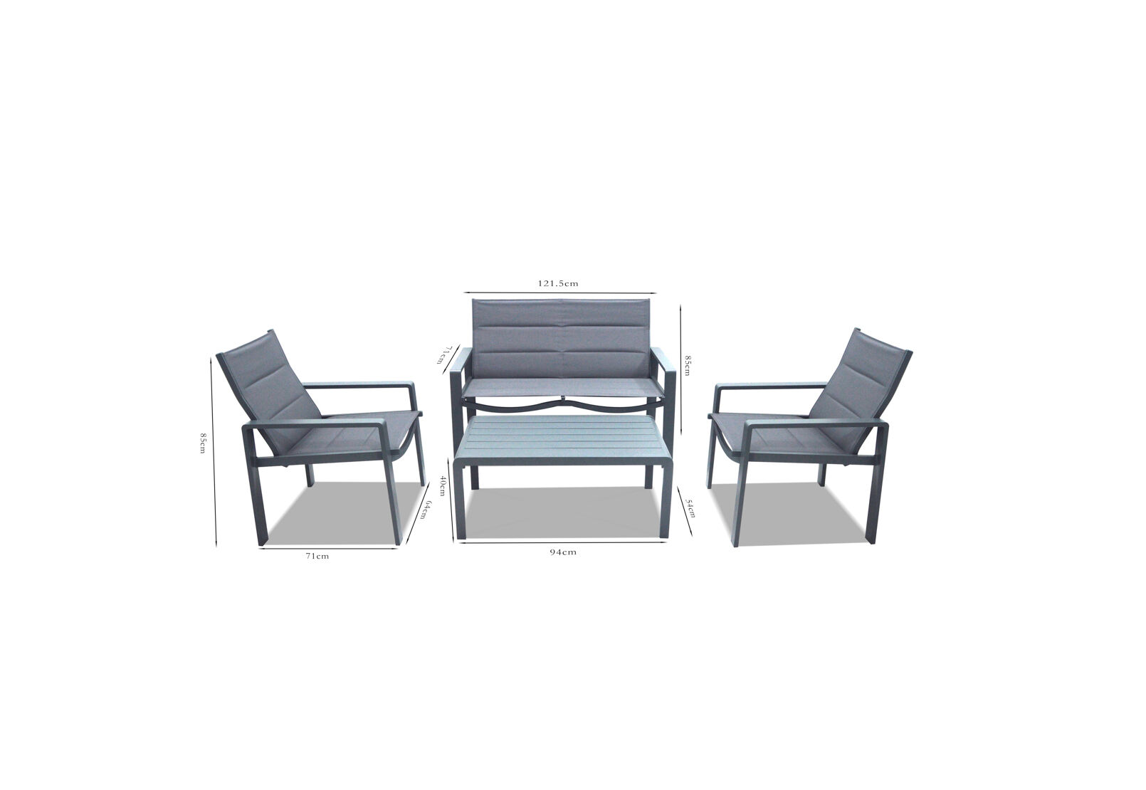 CAPRAIA - 4 Piece Outdoor Lounge Setting CAPRAIA