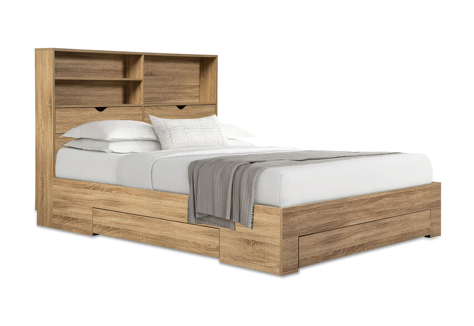 NIVA - Queen Bed with Drawers NIVA
