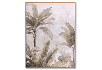 PALMERE - 80 x 60cm Golden Palms Framed Canvas Wall Art