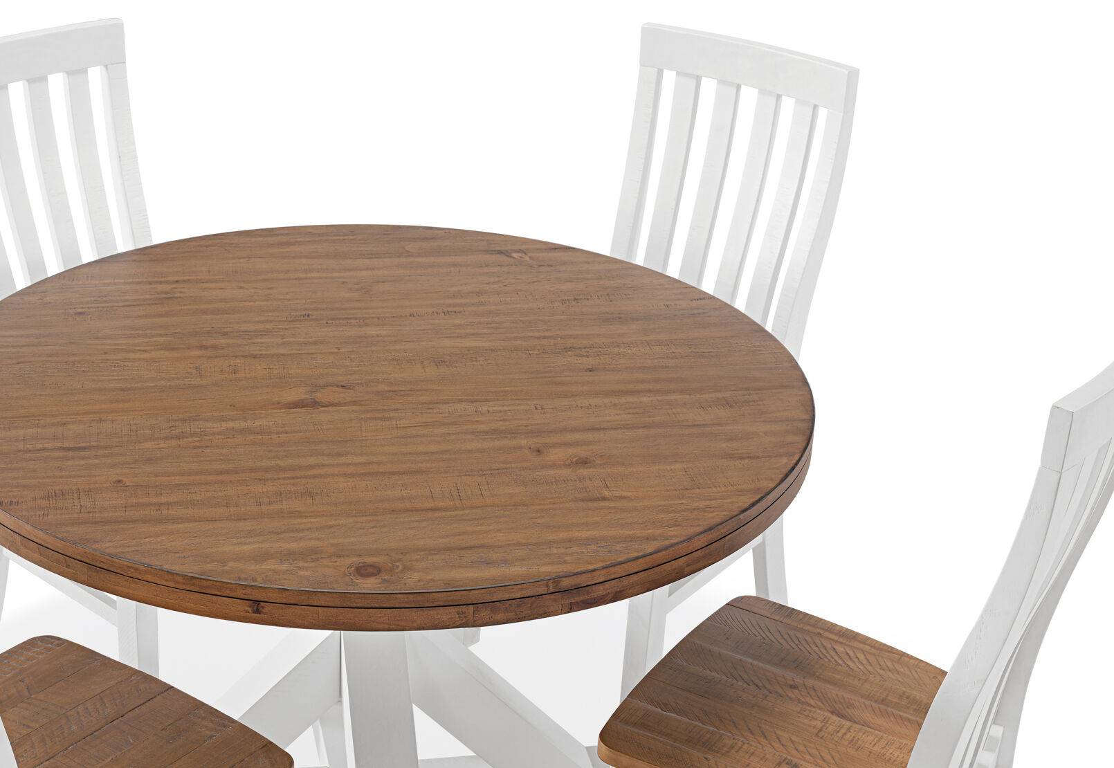 CHARLSBOURG - 5 Piece 1200 Round Dining Suite CHARLSBOURG
