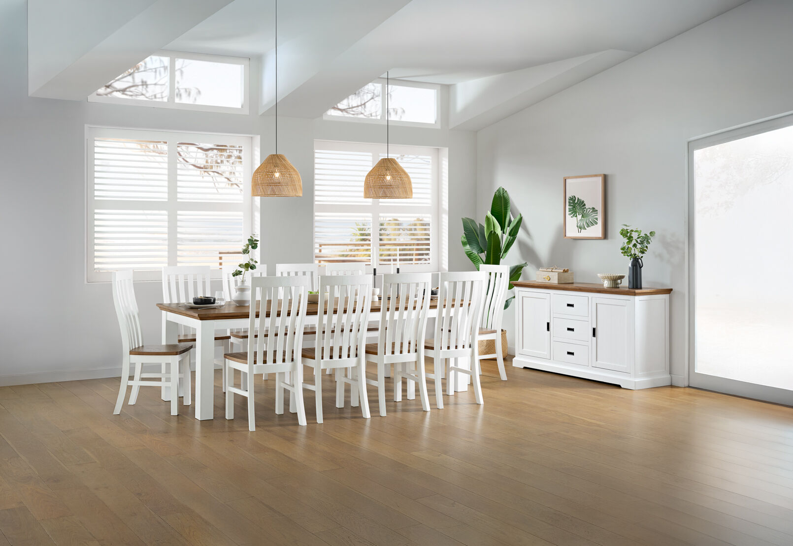 CHARLSBOURG - 11 Piece Dining Suite CHARLSBOURG