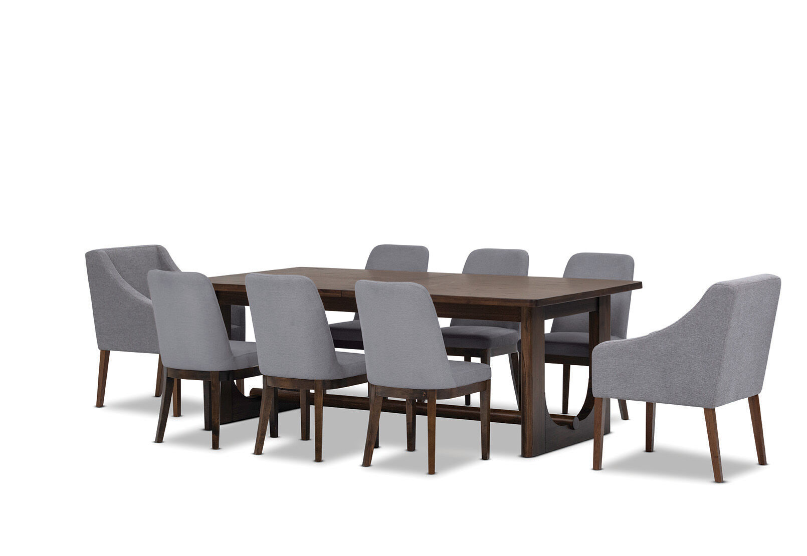 NICCOLO - 9 Piece Extension Dining Suite with 2 Volante and 6 Santino Dining Chairs NICCOLO