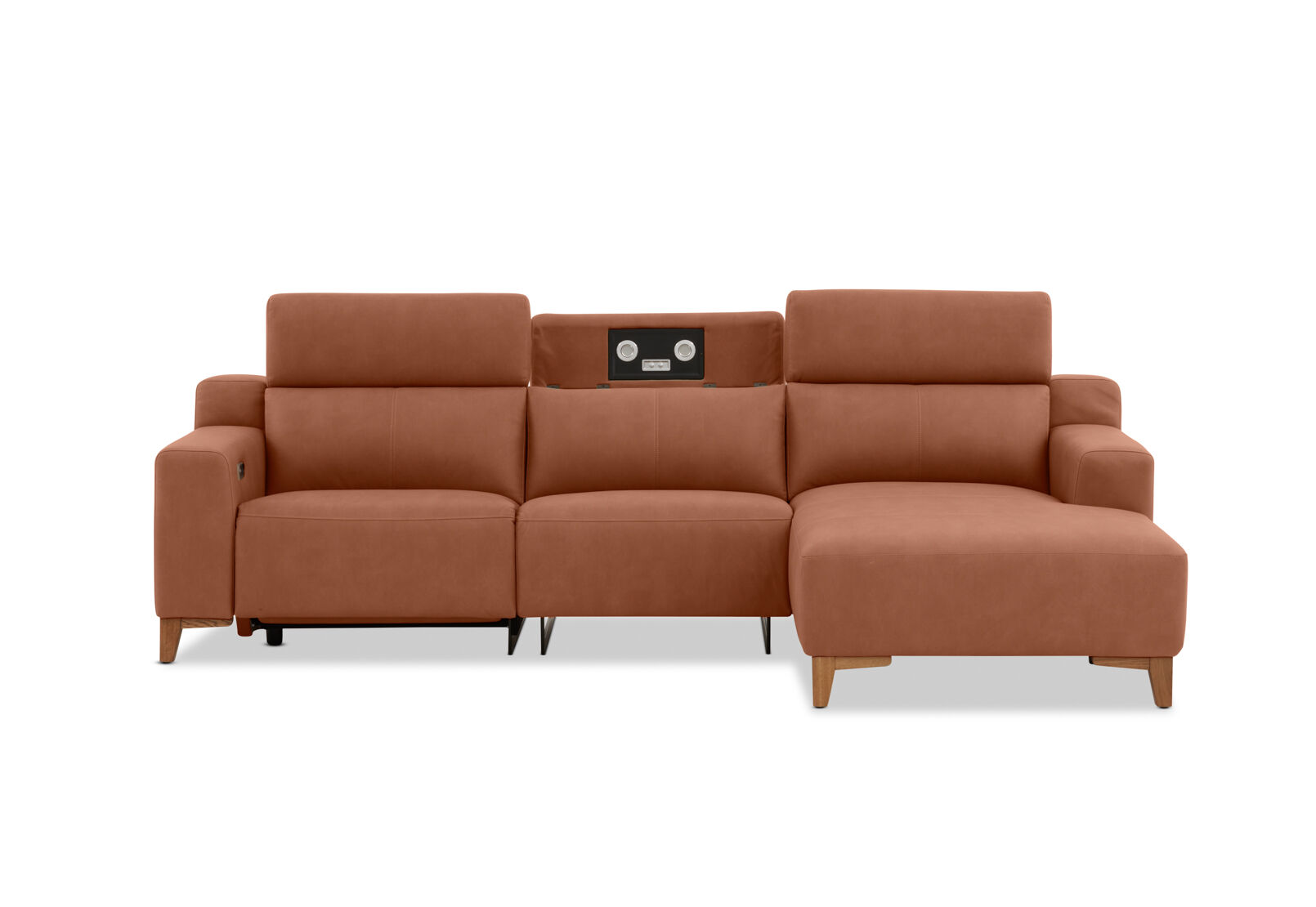 GAGE FABRIC - 3 Seater Sofa with Electric Recliner & RHF Chaise GAGE FABRIC