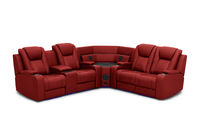 SENTINAL MK2 LEATHER - 4 Piece Corner with LHF Console SENTINAL MK2 LEATHER