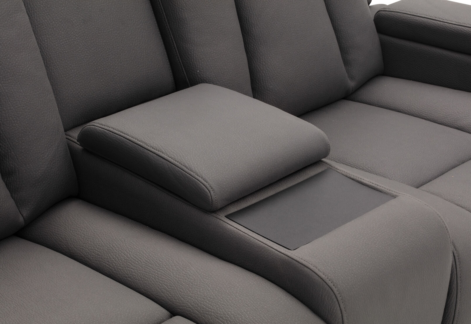TRAVIS FABRIC - 2 Seater with Recliners and Console TRAVIS FABRIC