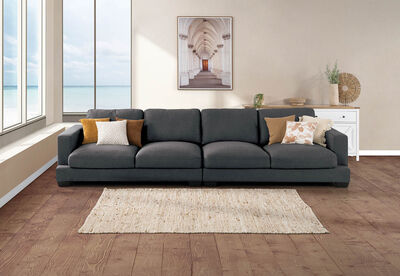 ZAHRA - Fabric 4 Seat Sofa