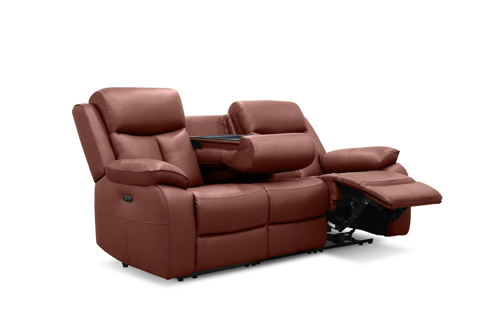 DACIA LEATHER - 3 Seater Sofa with 2 inbuilt Electric Recliners DACIA LEATHER