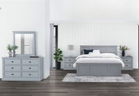 CHRYSTELLE - 4 Piece Double Dresser Bedroom Suite. CHRYSTELLE