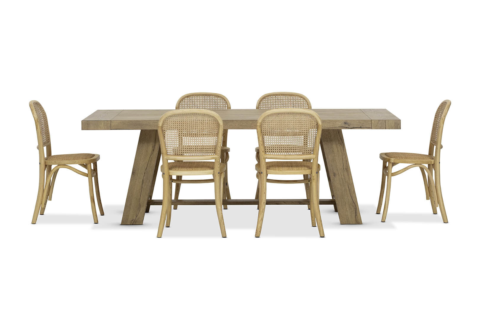MALIK 7  Piece Dining Suite with Toulouse Dining Chairs
