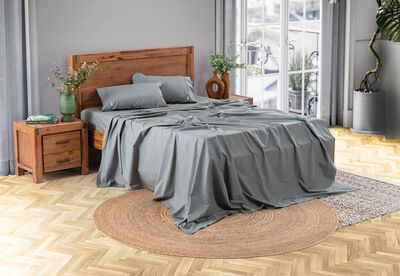 KING SHEET SET - 300 Percale Cotton Sheet Set