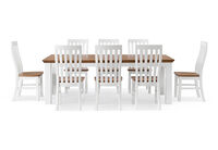 CHARLSBOURG - 9 Piece 2200 Dining Suite CHARLSBOURG