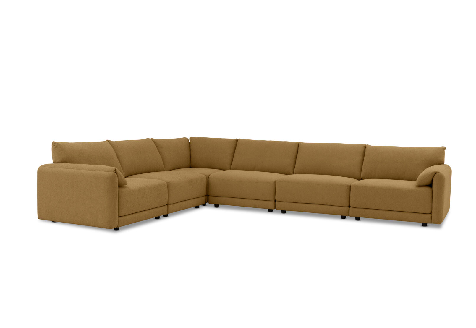 VARLEY FABRIC - 6 Seater Corner Lounge Setting. VARLEY FABRIC