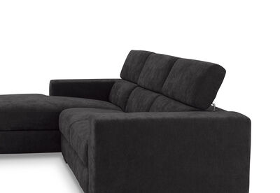 DARIO FABRIC - 3 Seater LHF Chaise