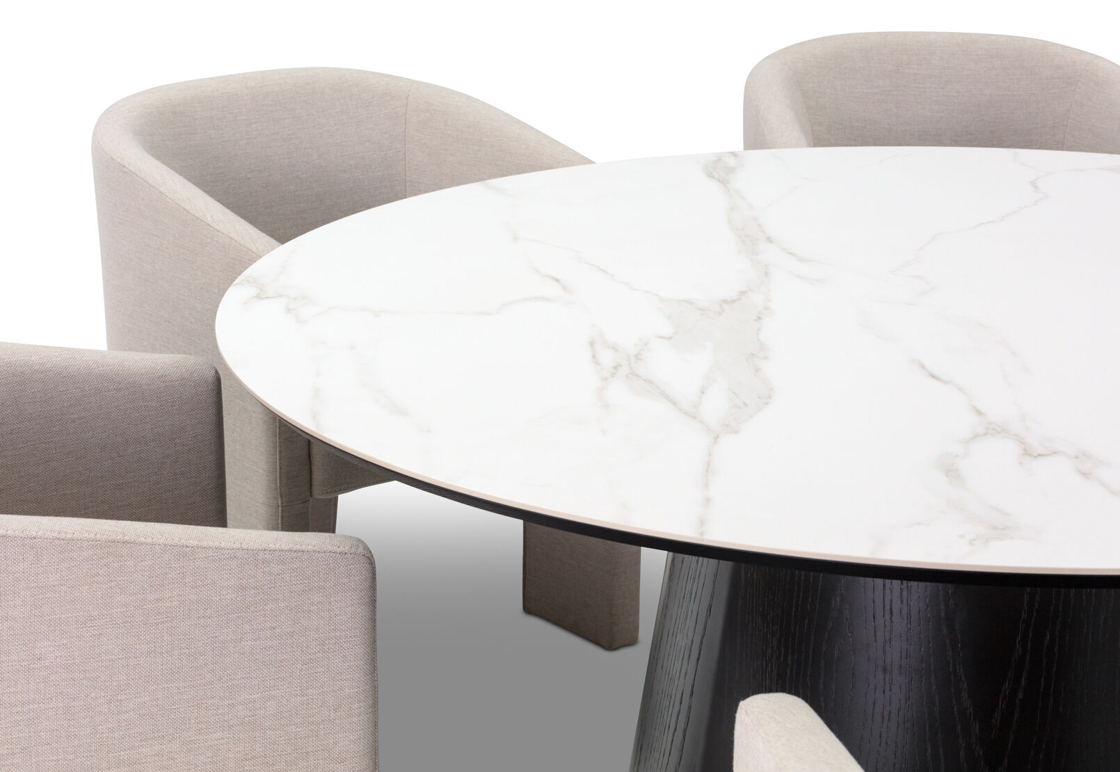 THANOS - 7 Piece Ceramic Top Dining Suite with Alicante Dining Chairs THANOS