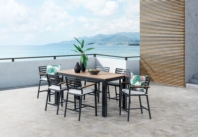MORNINGTON - 7 Piece Outdoor Bar Setting.