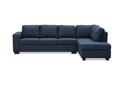 BONZA - Fabric Corner Lounge with RHF Chaise