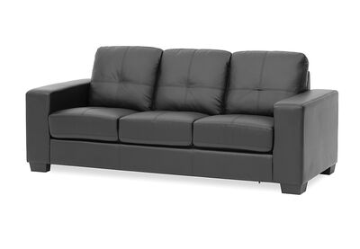 DIAMOND - Leather-Look 3 Seater Sofa
