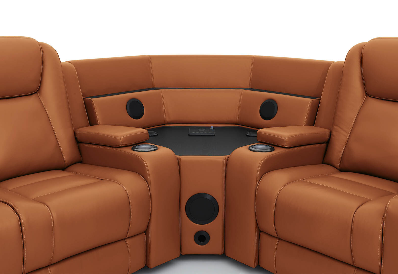 SENTINAL MK2 LEATHER - 4 Piece Corner with LHF Console SENTINAL MK2 LEATHER