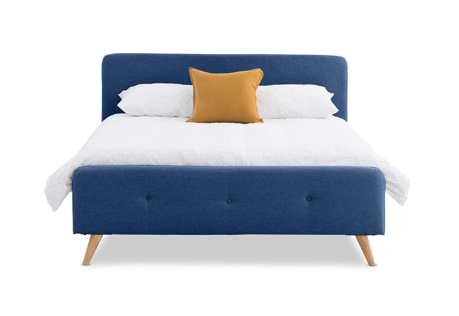Navy queen store bed