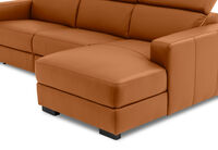 DAMIAN LEATHER - 3 Seater Sofa with RHF Chaise DAMIAN LEATHER