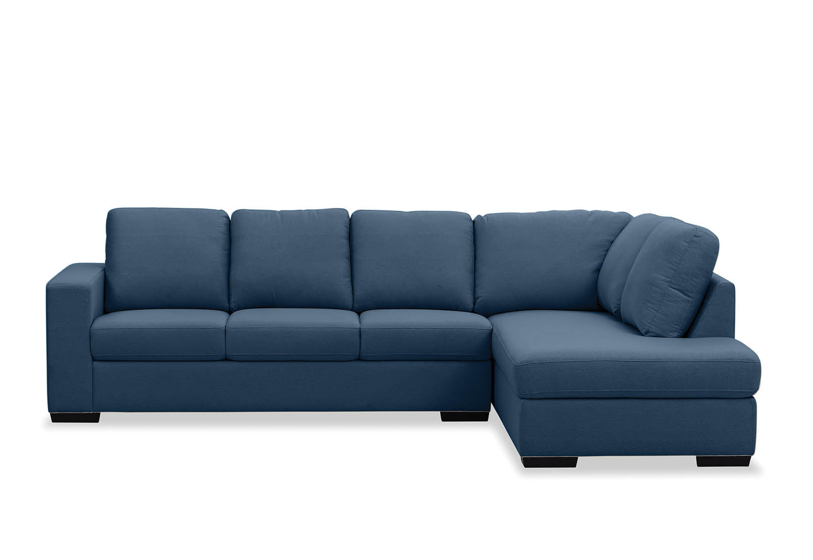 NAVY KIRBY Fabric 4 Seat Right Hand Facing Chaise
