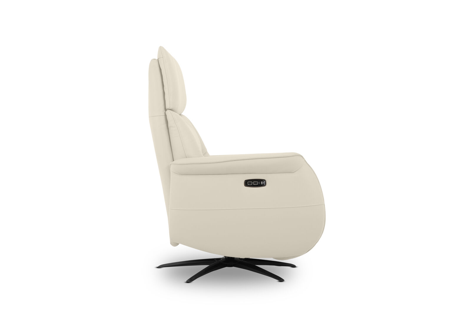LENNY LEATHER - Swivel Deluxe Electric Recliner LENNY LEATHER