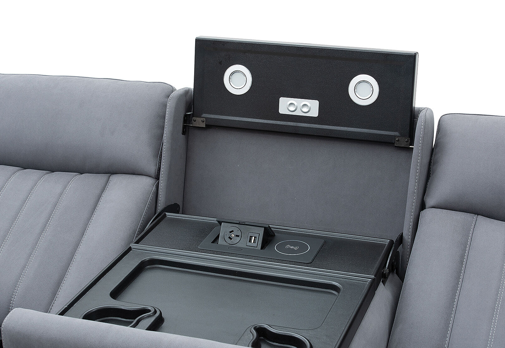 HERCULES - Fabric 3 Seater with Inbuilt Electric Recliners HERCULES