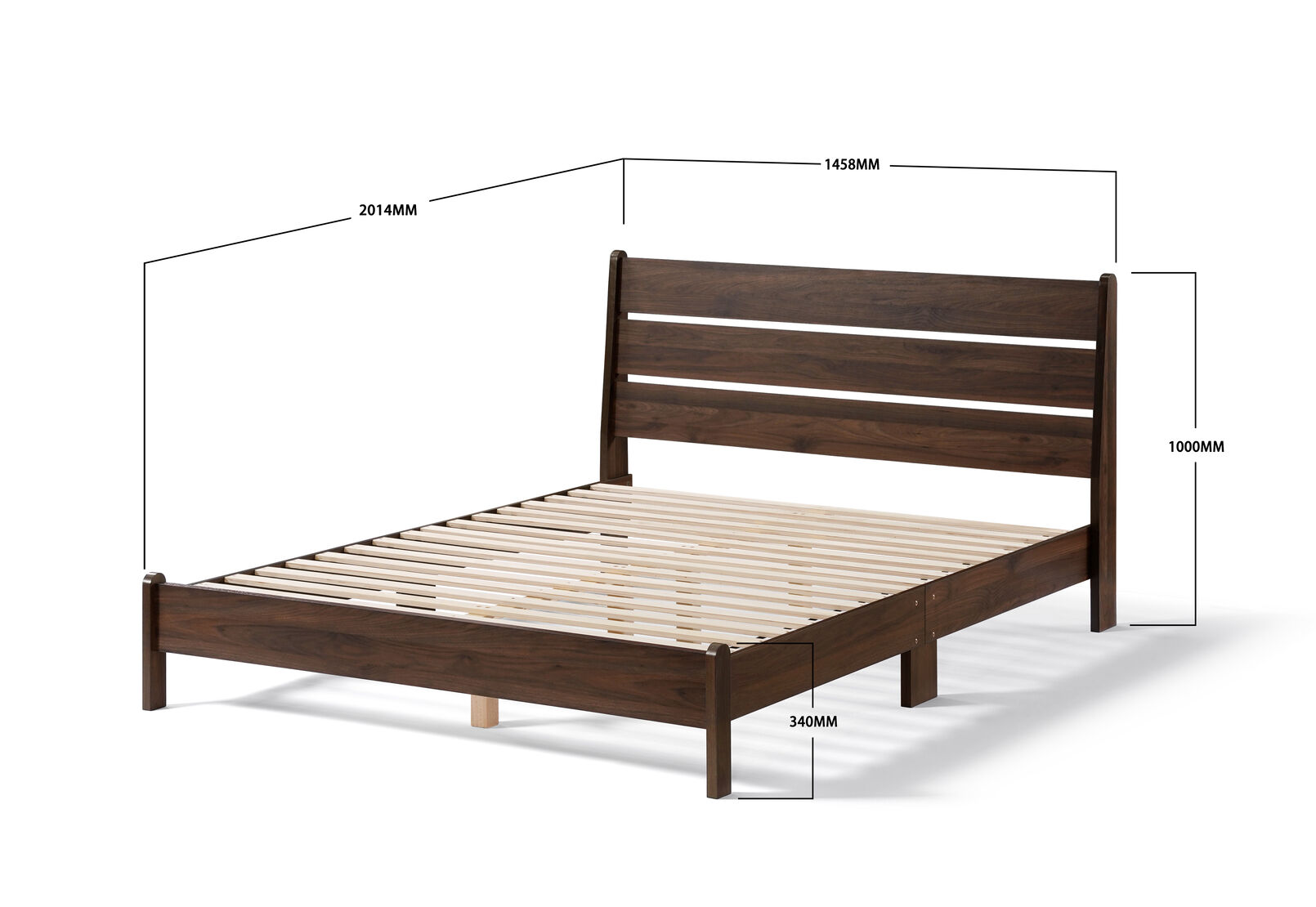SAXTON - Double Bed (3CTNS) SAXTON