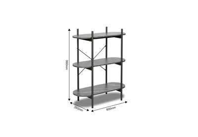 ELGIN - 3 Tier Narrow Bookcase