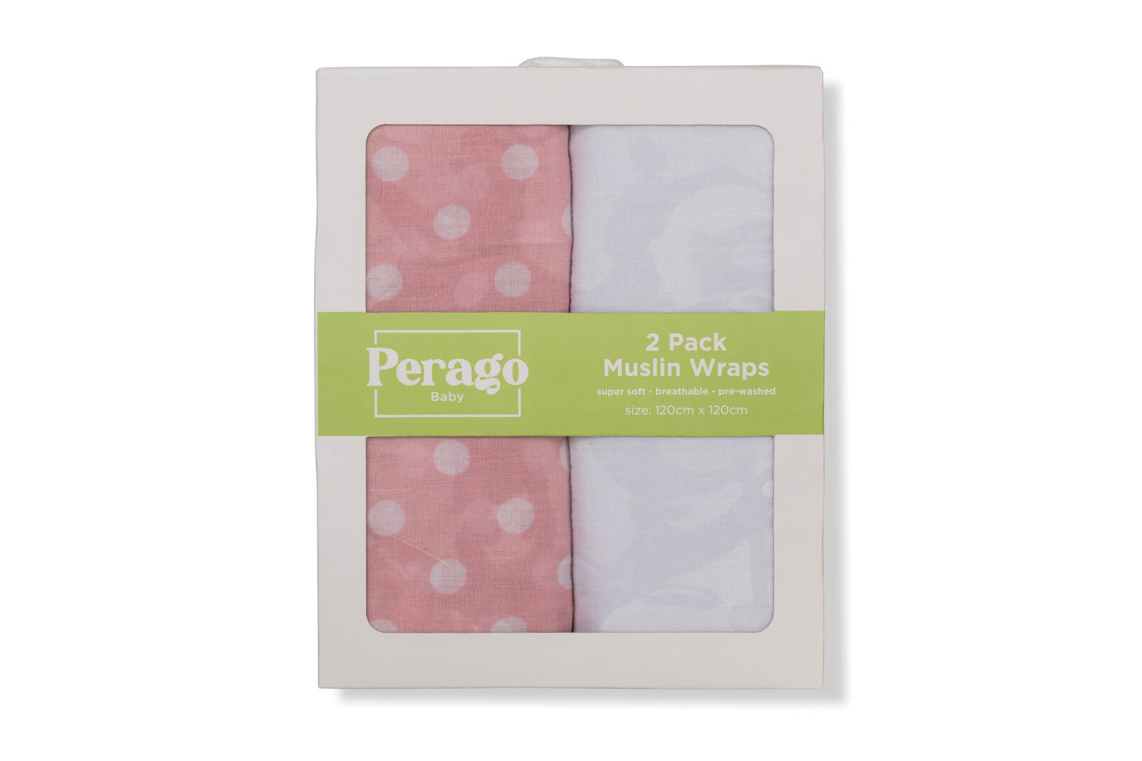 PERAGO BABY - Polka Dot 2pack Muslin Wrap PERAGO BABY