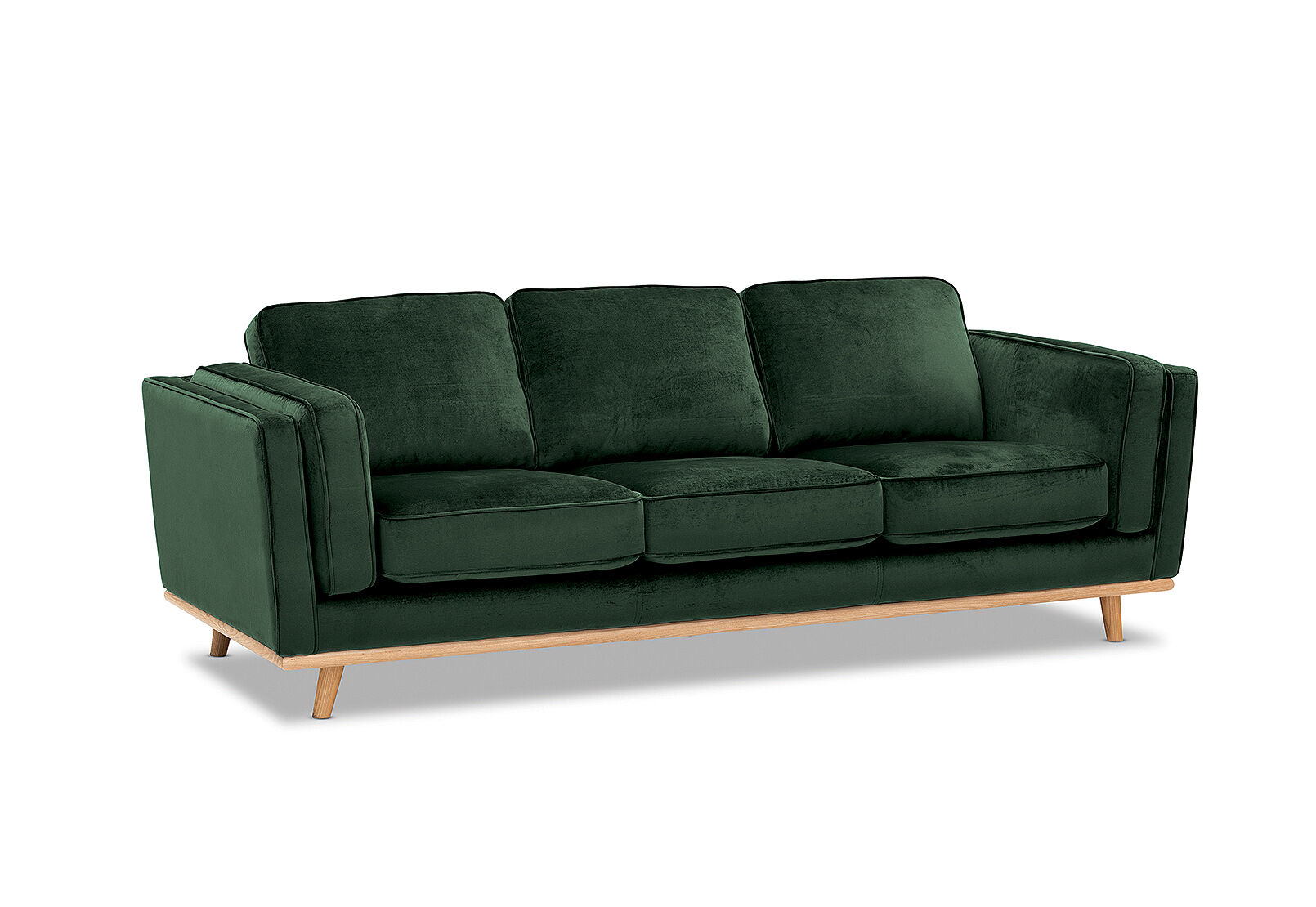 EMERALD LORAS VELVET Fabric 3 Seater.