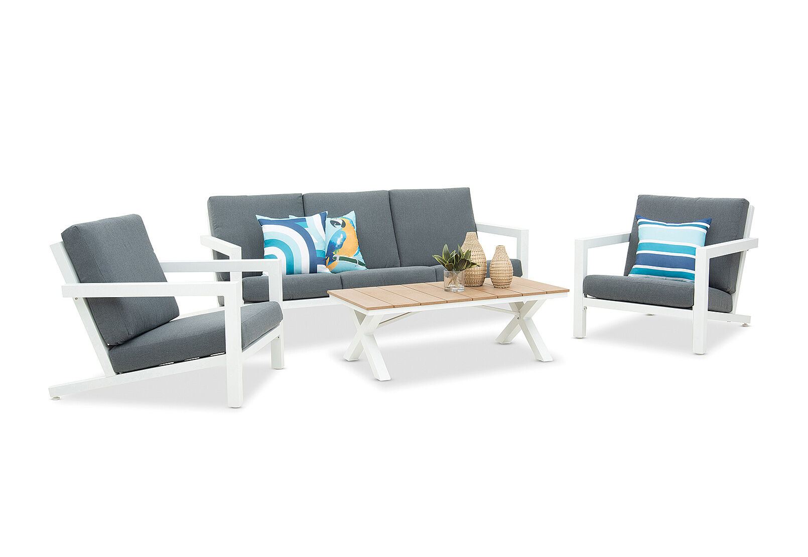 ELWOOD - 4 Piece Outdoor Lounge Setting. ELWOOD