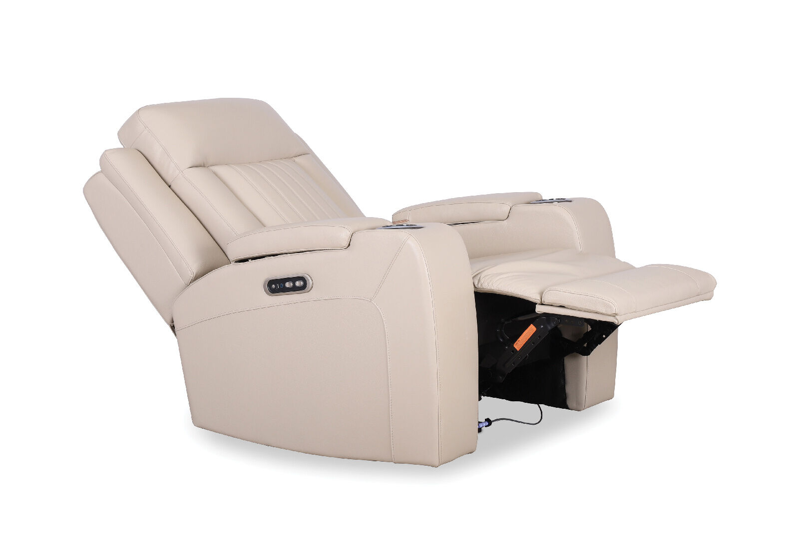 BEIGE JULIUS Leather Electric Recliner