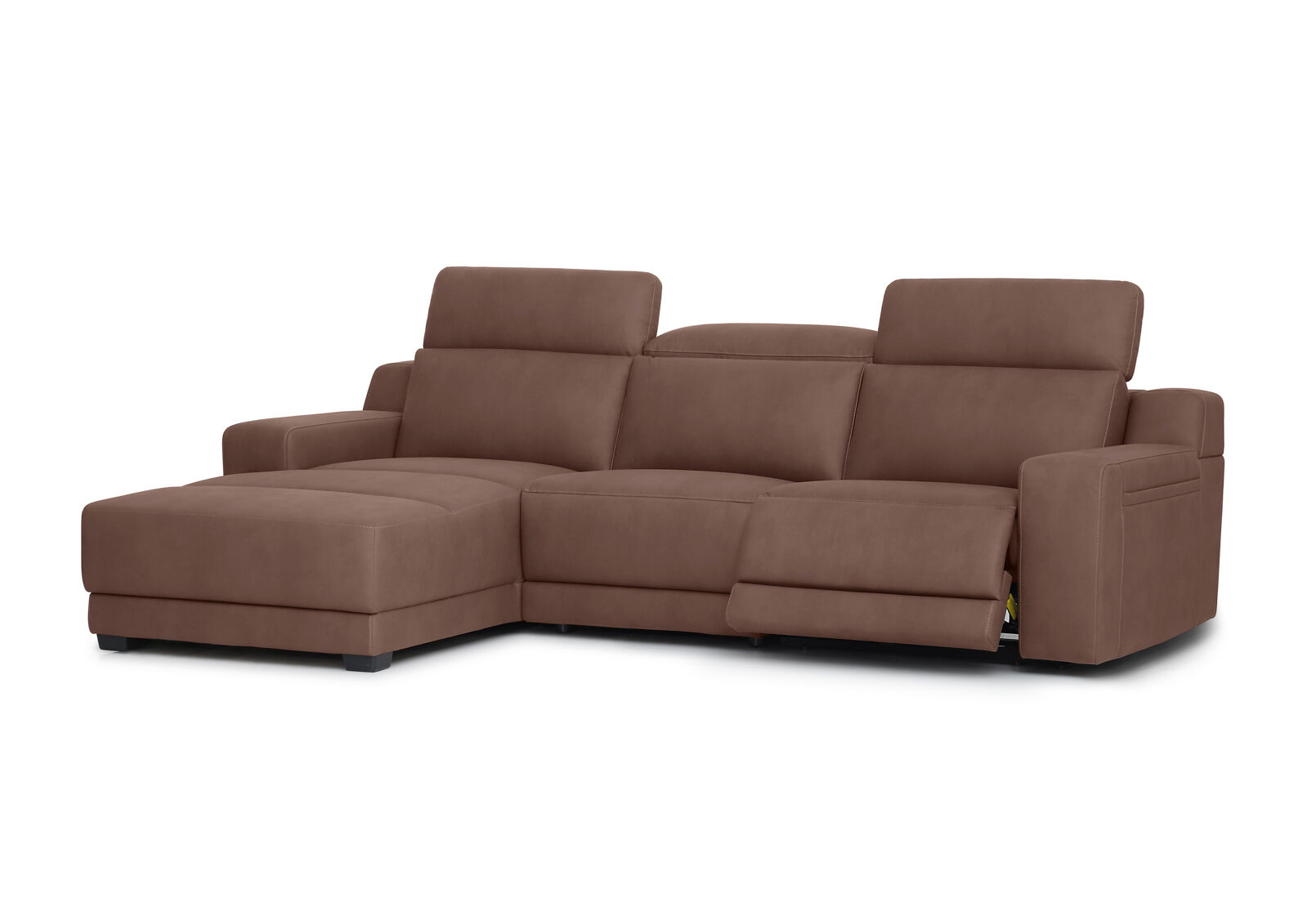 VANTRO FABRIC - 3 Seater LHF Chaise with inbuilt Electric Recliner VANTRO FABRIC