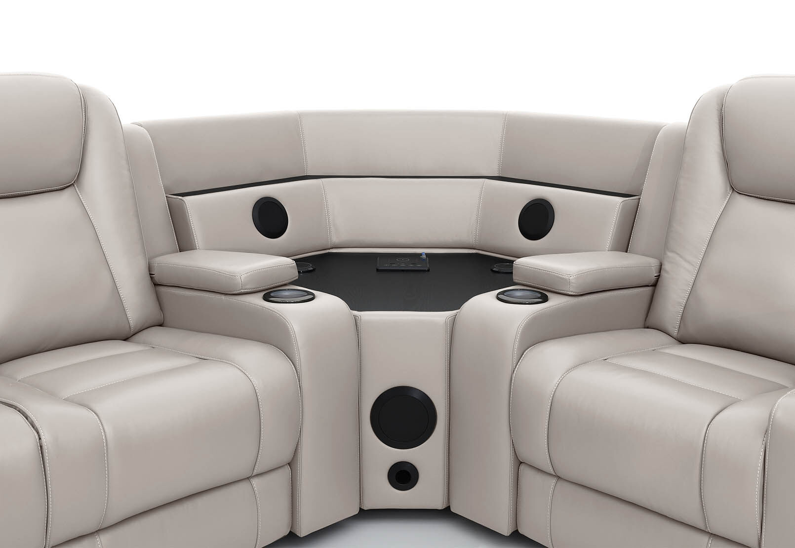 SENTINAL MK2 LEATHER - 4 Piece Corner with LHF Console SENTINAL MK2 LEATHER