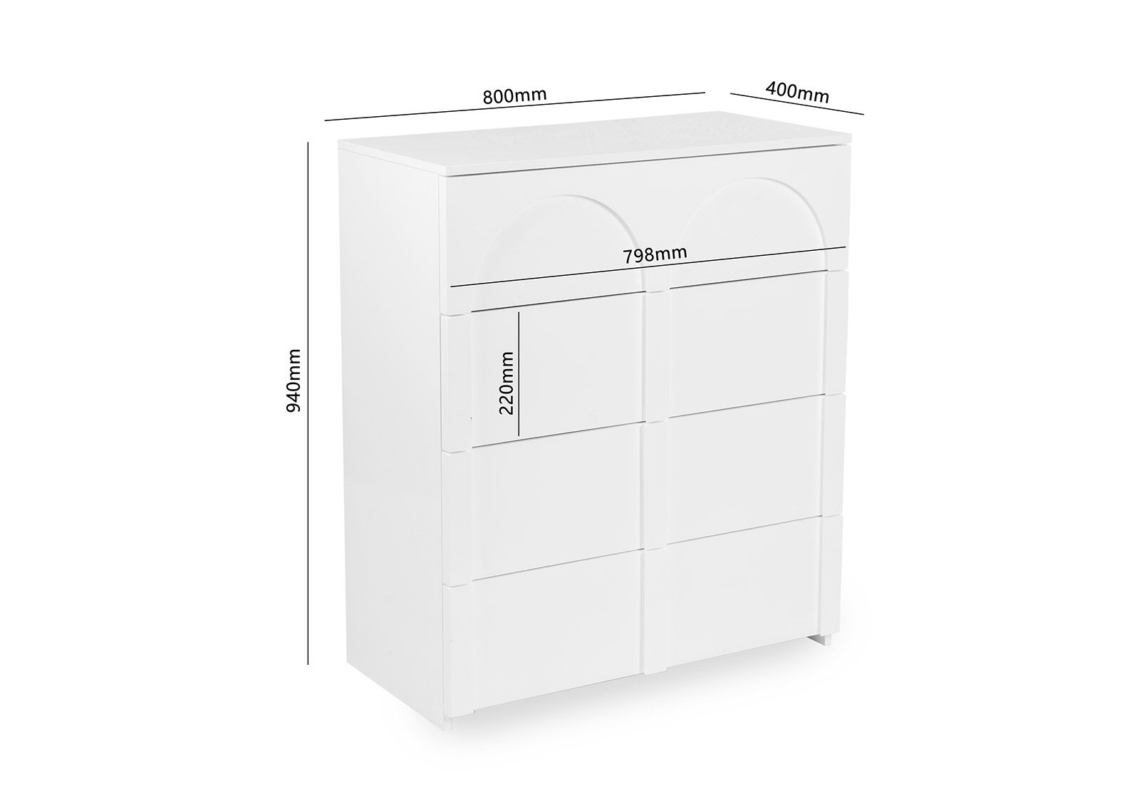 SAVONA - 4 Drawer Tall Chest SAVONA