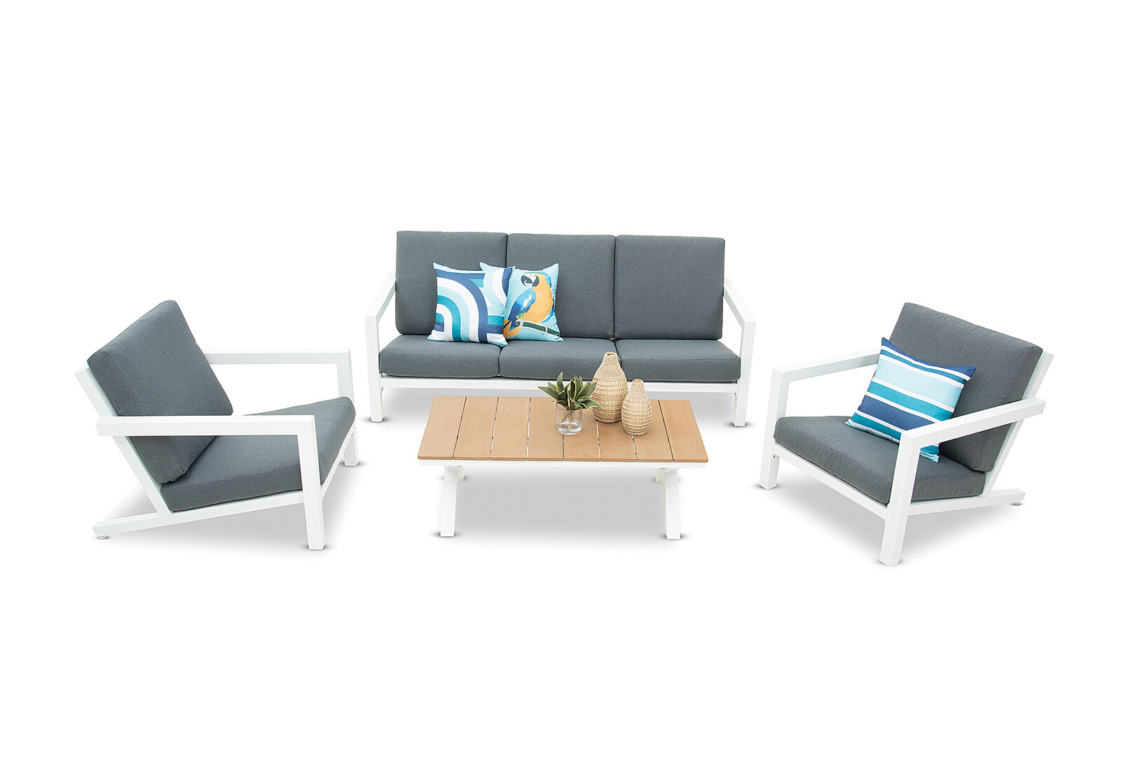 ELWOOD - 4 Piece Outdoor Lounge Setting. ELWOOD