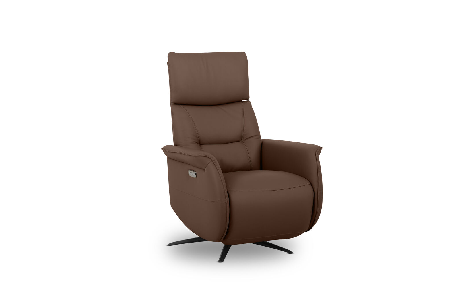 LENNY LEATHER - Swivel Deluxe Electric Recliner LENNY LEATHER