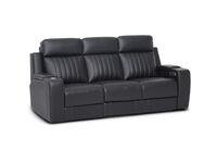 THANE LEATHER - 3 Seater Sofa with 2 Inbuilt Electric Recliners THANE LEATHER