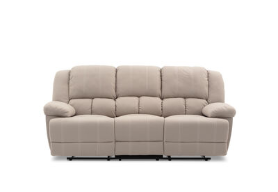 ADRIANO FABRIC - 3 Seater Sofa with 2 Inbuilt Recliners