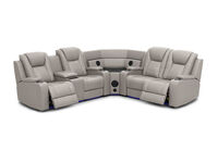 SENTINAL MK2 LEATHER - 4 Piece Corner with LHF Console SENTINAL MK2 LEATHER