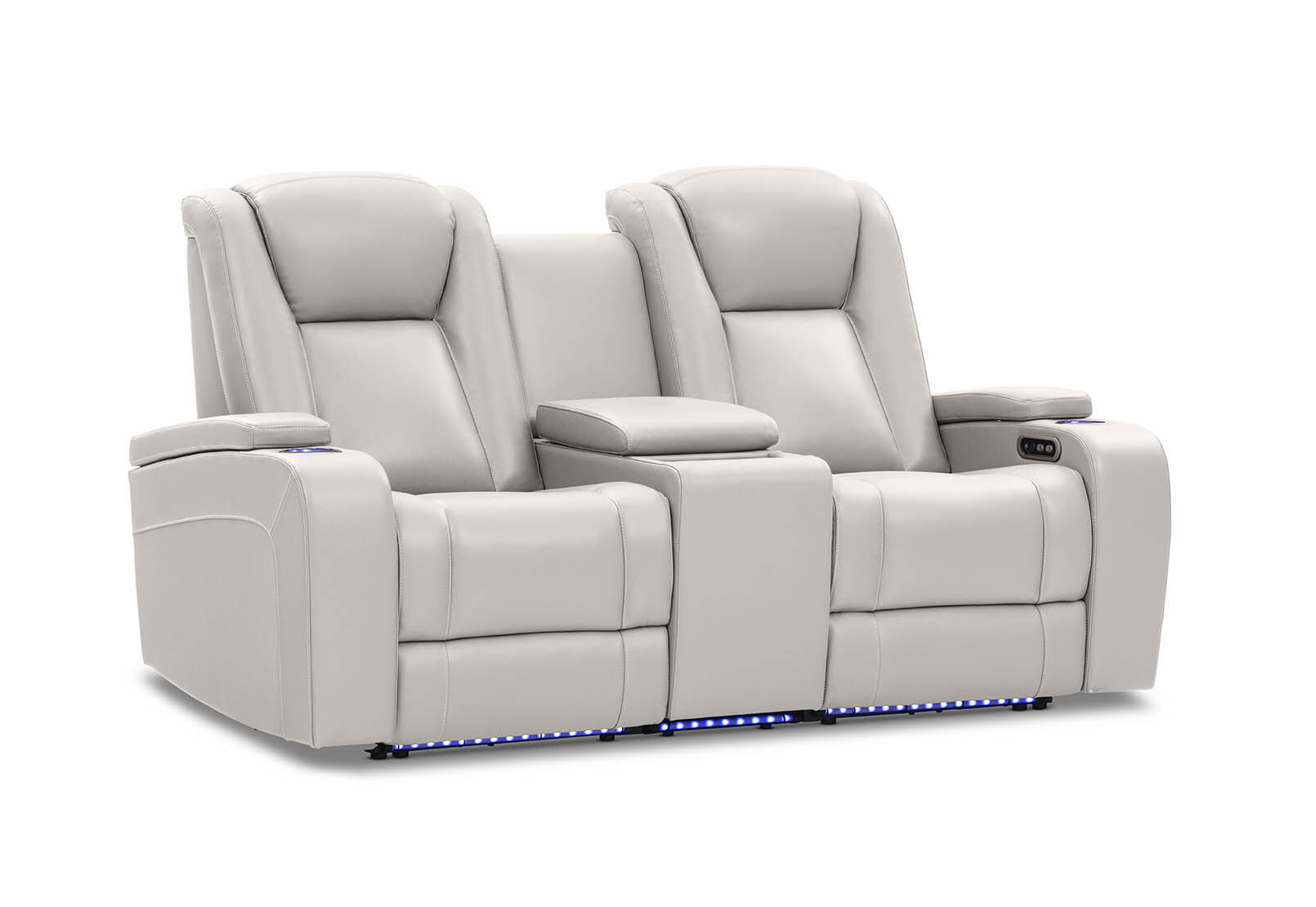 SENTINAL MK2 LEATHER - 2 Seater with 2 Electric Recliners and Console SENTINAL MK2 LEATHER