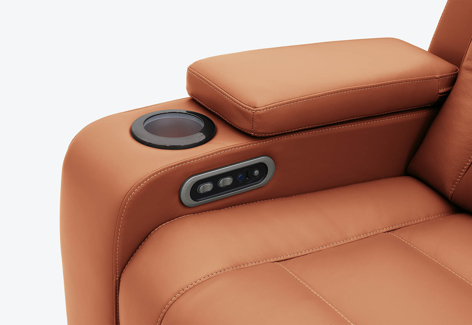SENTINAL MK2 LEATHER - 5 Piece Corner with RHF Console SENTINAL MK2 LEATHER