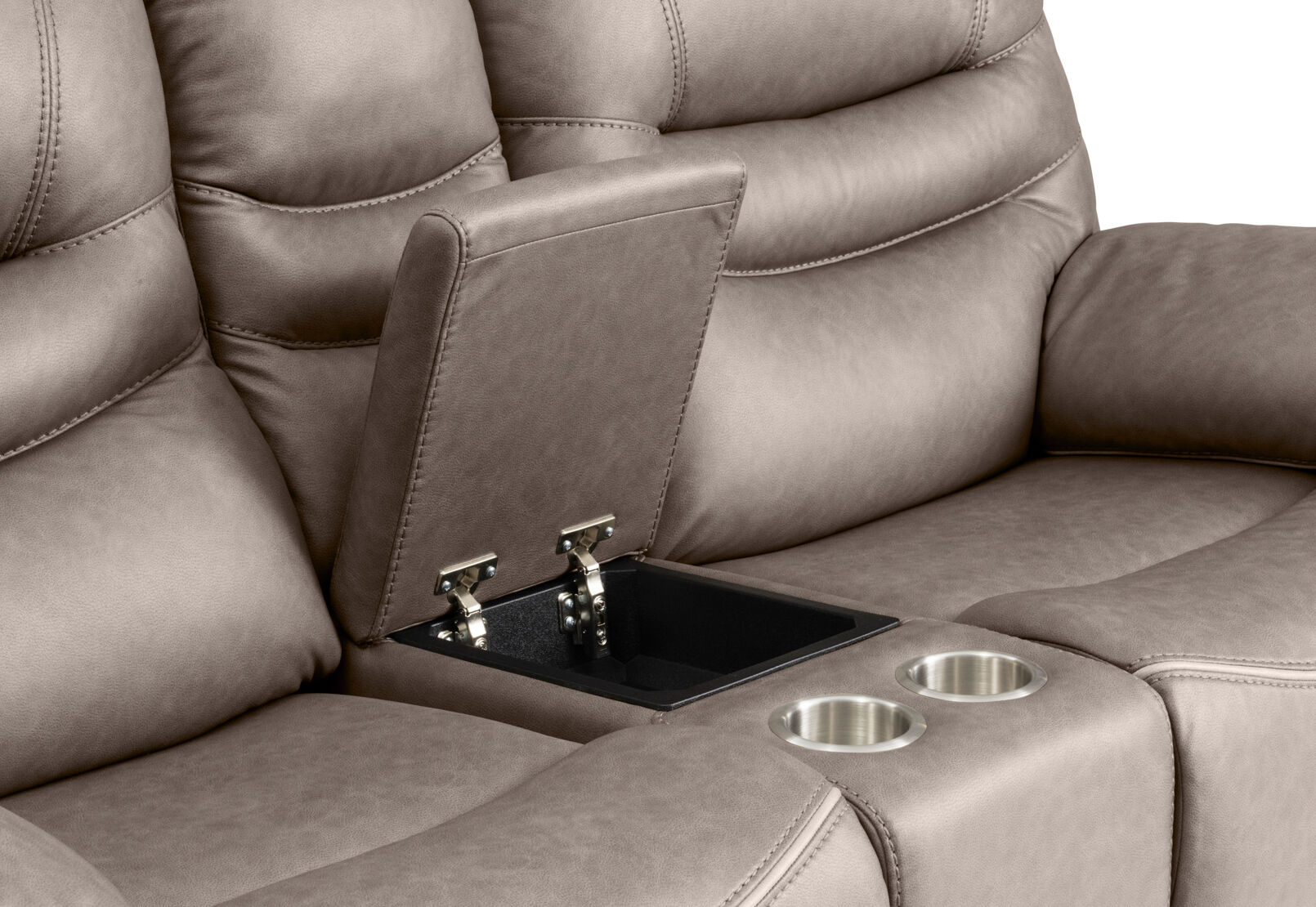 FEDERER FABRIC - 2 Seater with Inbuilt Recliners and Console FEDERER FABRIC
