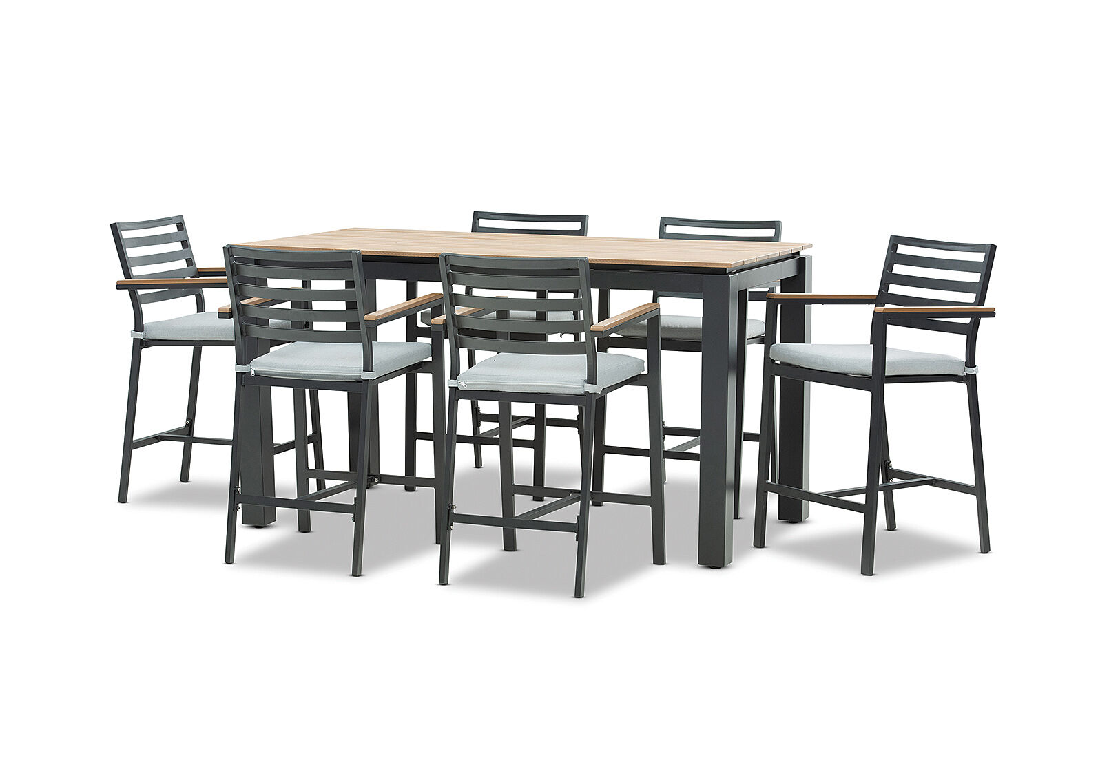 MORNINGTON - 7 Piece Outdoor Bar Setting. MORNINGTON