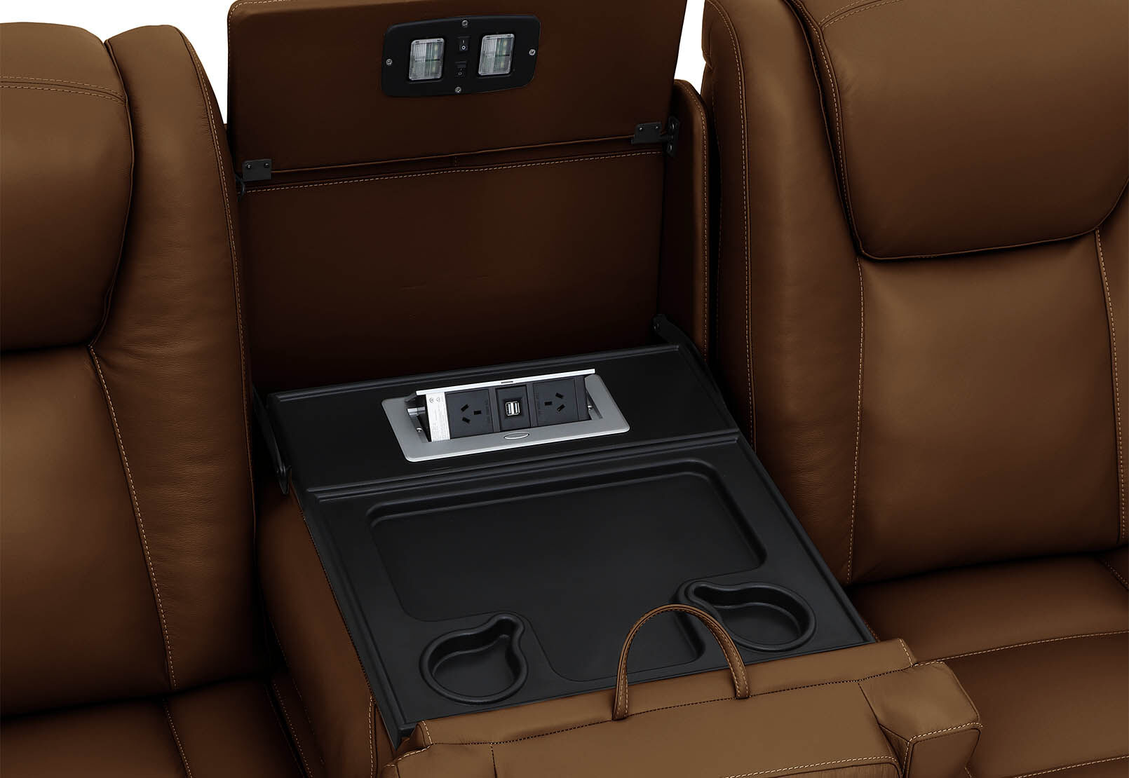 SENTINAL MK2 LEATHER - 5 Piece Corner with RHF Console SENTINAL MK2 LEATHER