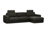 LEONE FABRIC - 3 Seater Sofa with RHF Chaise LEONE FABRIC