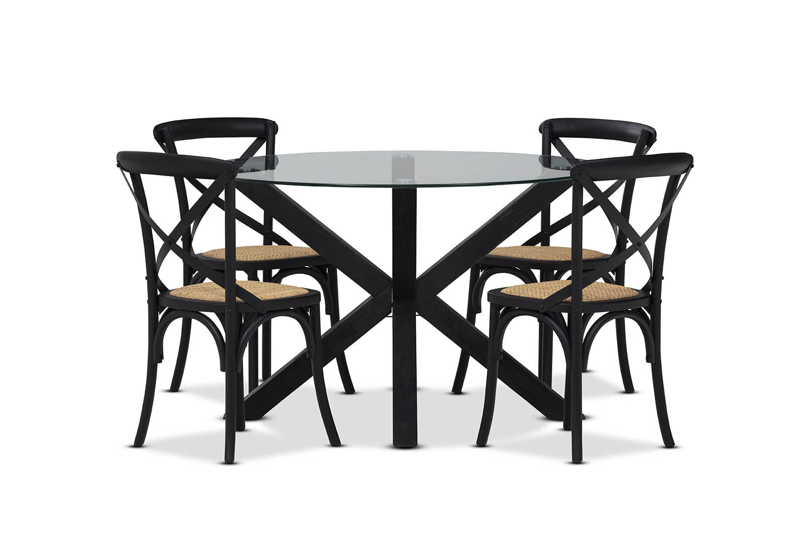 PROMENADE - 5 Piece Dining Suite with Bordeaux Dining Chairs PROMENADE