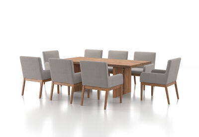 SORVINO - 9 Piece Dining Suite with Lazarus Dining Chairs